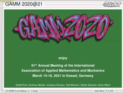 Zum Artikel "GAMM 2020@21 Online Conference"