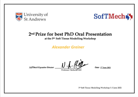 Zum Artikel "5th St. Andrews SofTMech Soft Tissue Modelling workshop"